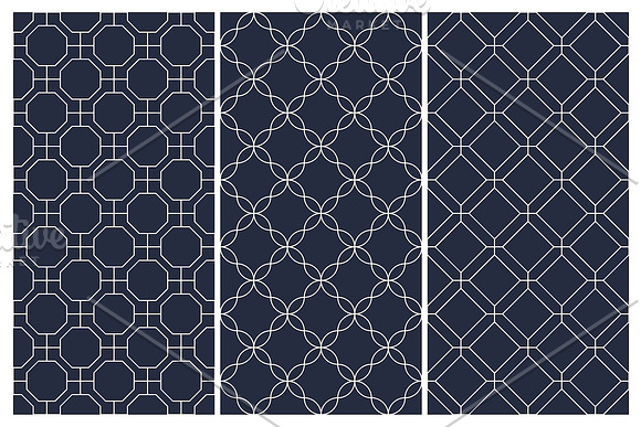 Oriental seamless geometric patterns in Patterns - product preview 4