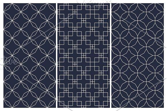 Oriental seamless geometric patterns in Patterns - product preview 5