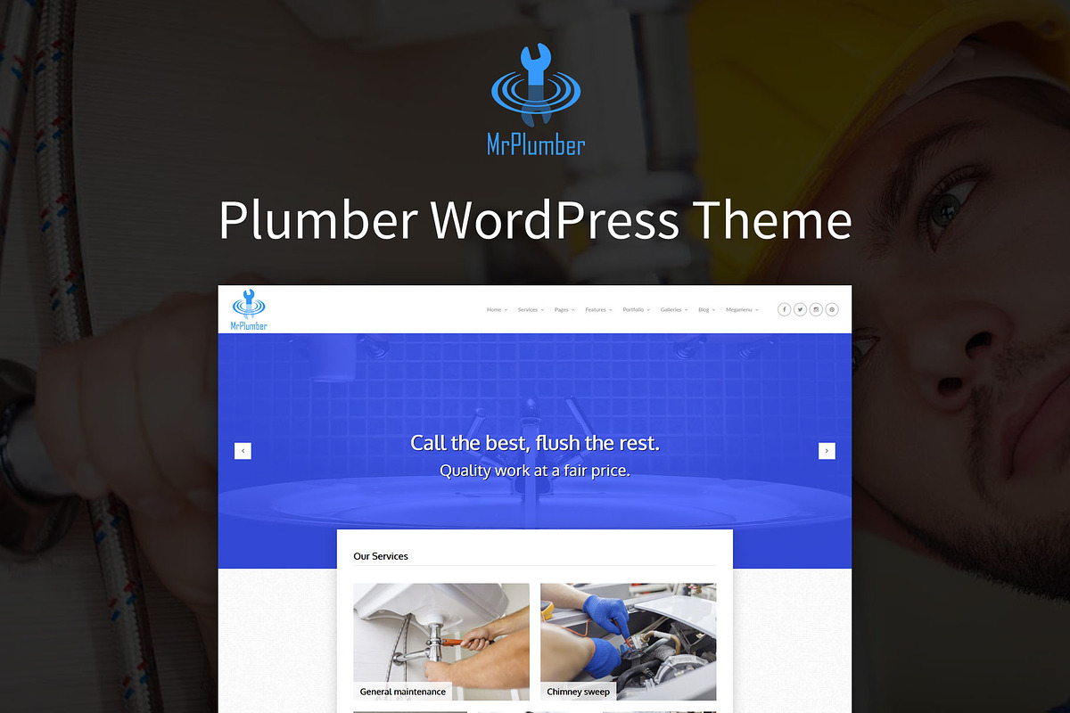 MrPlumber - Plumbing WordPress Theme in WordPress Business Themes - product preview 8