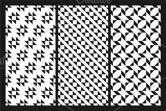Textile seamless geometric patterns in Patterns - product preview 7