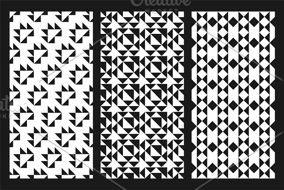 Repeat geometric b&w prints/patterns in Patterns - product preview 5