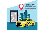Order mobile taxi through smartphone