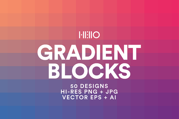 Gradient Blocks Collection in Patterns - product preview 8