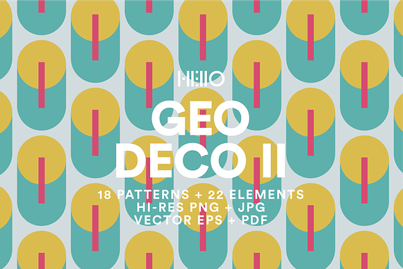 Geo Deco II in Patterns - product preview 12