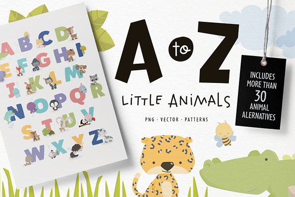 A to Z Little Animals & Alternates in Illustrations - product preview 1