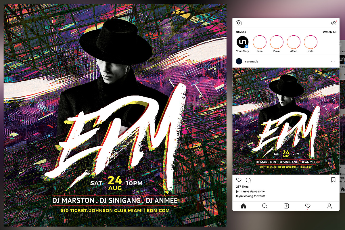 EDM Flyer in Flyer Templates - product preview 8