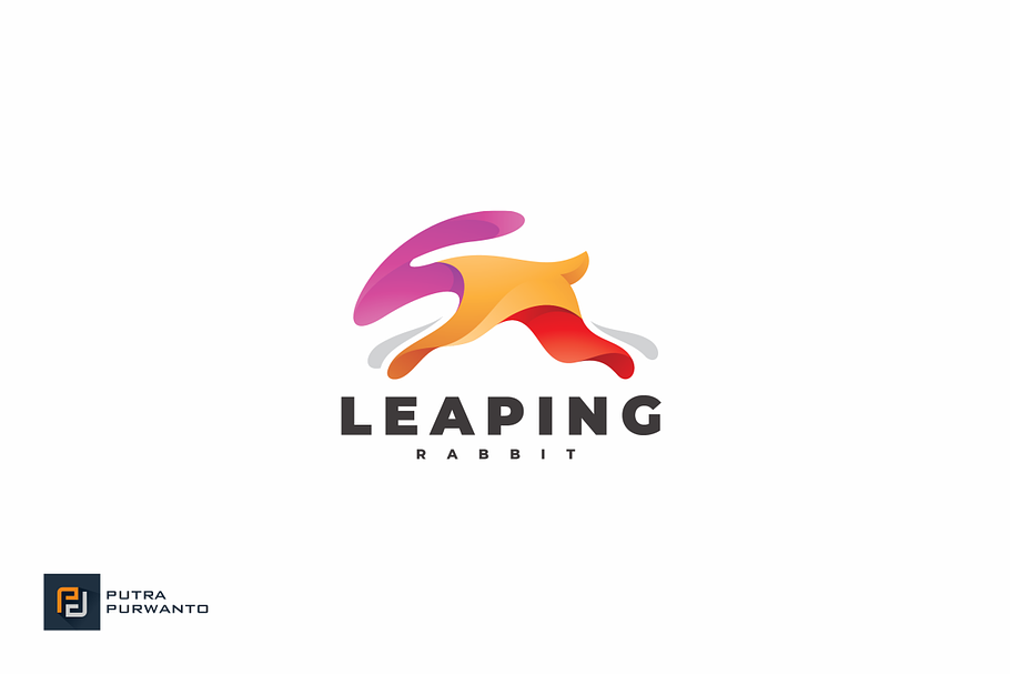Leaping Rabbit - Logo Template in Logo Templates - product preview 8
