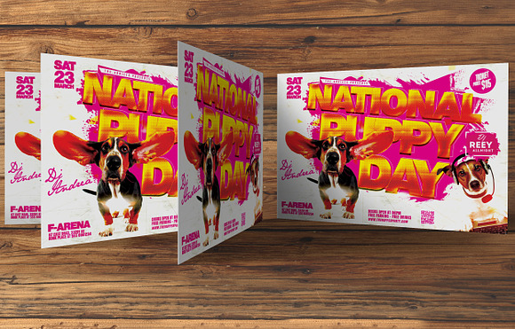 National Puppy Day Flyer in Flyer Templates - product preview 1