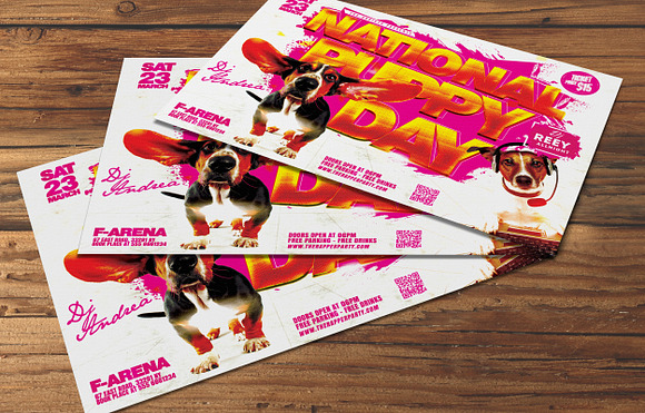 National Puppy Day Flyer in Flyer Templates - product preview 2