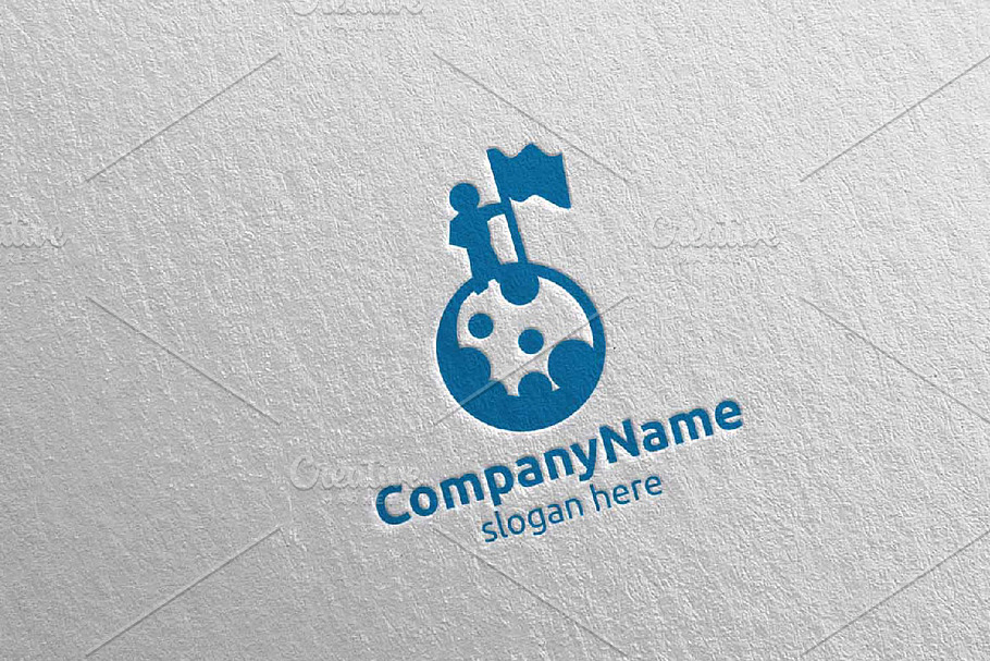 Space Cosmos Astronaut logo in Logo Templates - product preview 8