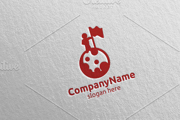 Space Cosmos Astronaut logo in Logo Templates - product preview 1