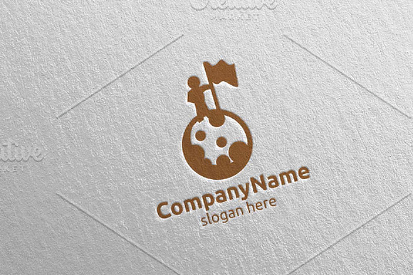 Space Cosmos Astronaut logo in Logo Templates - product preview 2