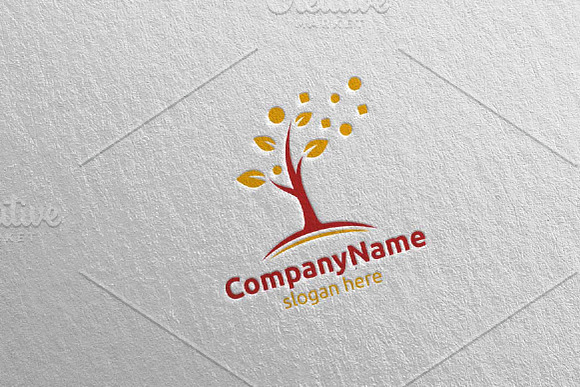 Tree Digital Financial Invest Logo in Logo Templates - product preview 2