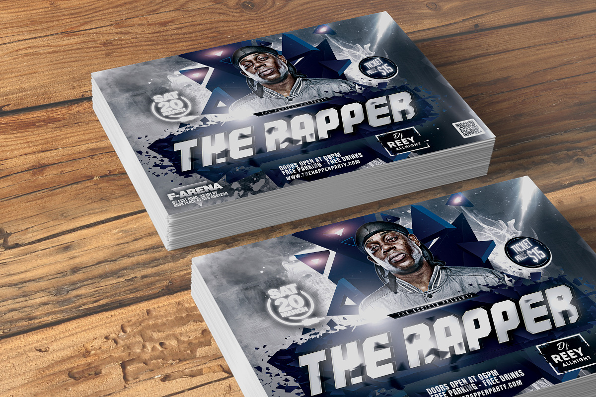The Rapper Party Flyer in Flyer Templates - product preview 8