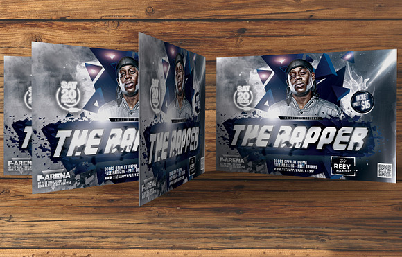 The Rapper Party Flyer in Flyer Templates - product preview 1