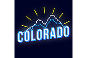 Colorado vintage 3d vector lettering
