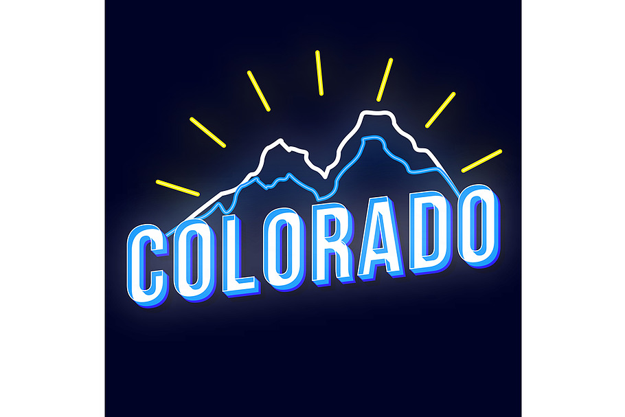 Colorado vintage 3d vector lettering in Add-Ons - product preview 8