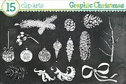 Graphic Christmas - 15 clip arts