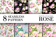 Collection of Rose Fabric Patterns