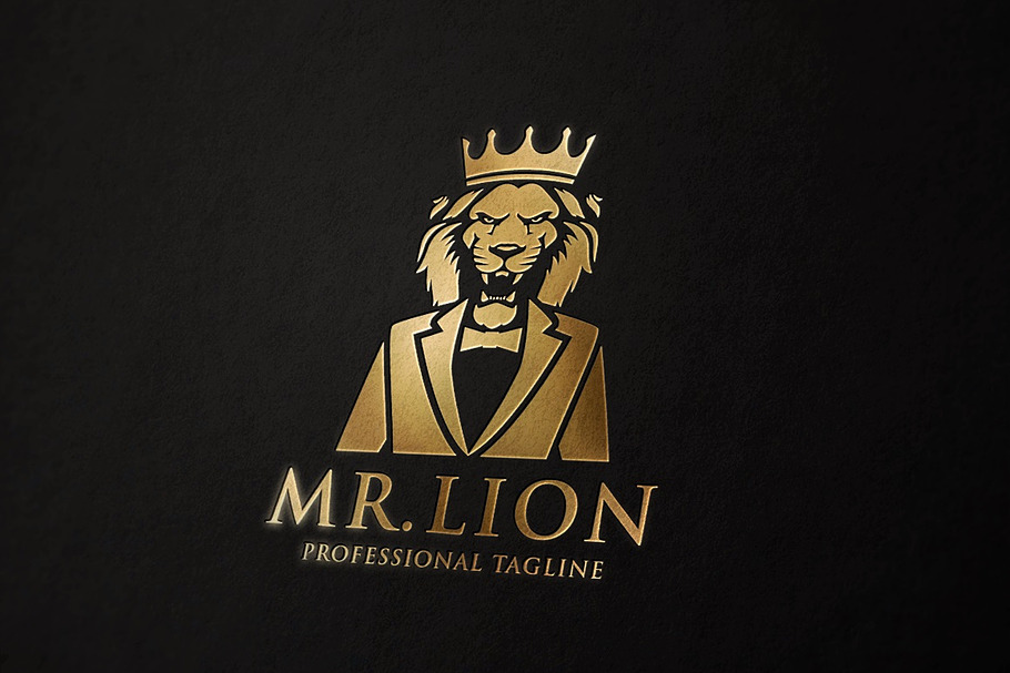 Mr. Lion Logo in Logo Templates - product preview 8