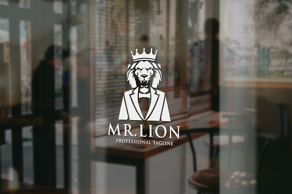 Mr. Lion Logo in Logo Templates - product preview 1