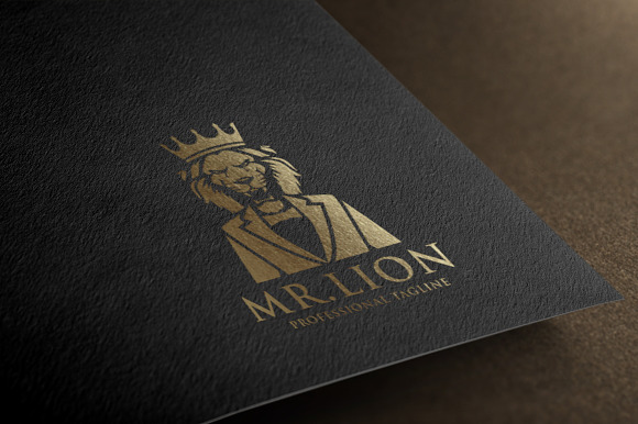 Mr. Lion Logo in Logo Templates - product preview 2
