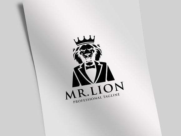 Mr. Lion Logo in Logo Templates - product preview 3