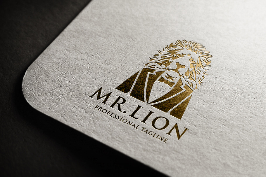 Mr. Lion v.2 Logo in Logo Templates - product preview 8