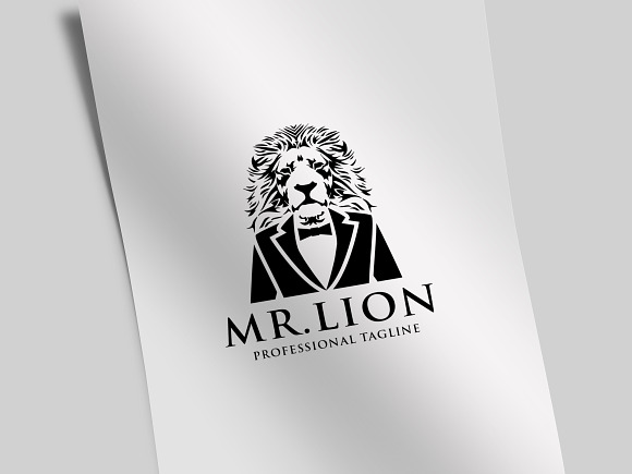 Mr. Lion v.2 Logo in Logo Templates - product preview 1