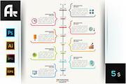 Infographic Speech Bubbles Timeline