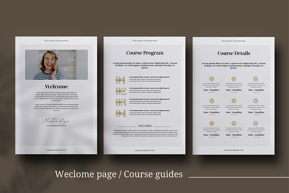 eCourse Workbook InDesign template in Magazine Templates - product preview 3