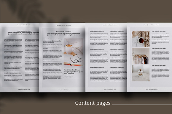 eCourse Workbook InDesign template in Magazine Templates - product preview 5