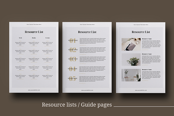 eCourse Workbook InDesign template in Magazine Templates - product preview 8
