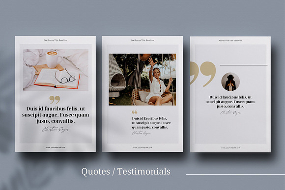 eCourse Workbook InDesign template in Magazine Templates - product preview 9