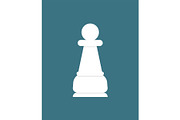 Chess Piece Pawn, White Figure