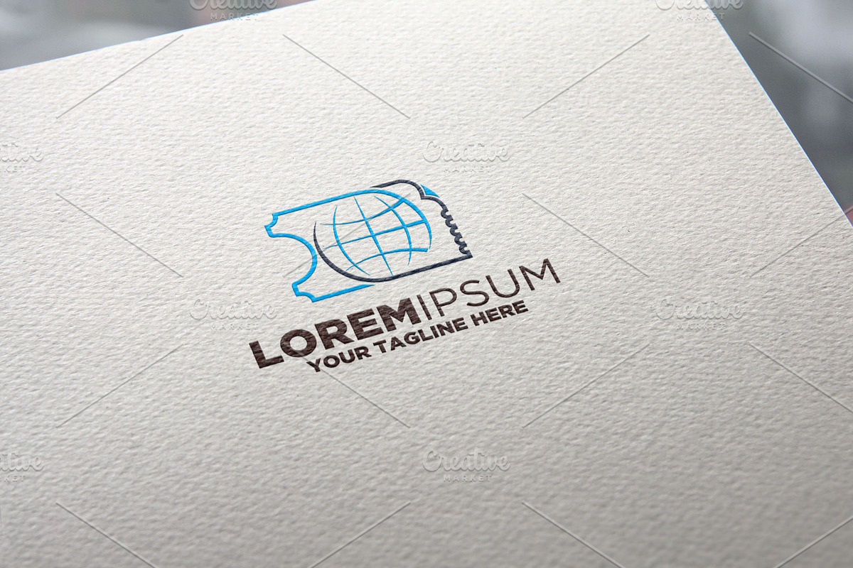Ticket Globe Logo in Logo Templates - product preview 8