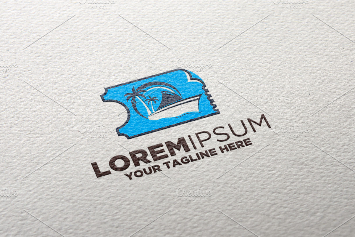 Ticket Ship Logo in Logo Templates - product preview 8