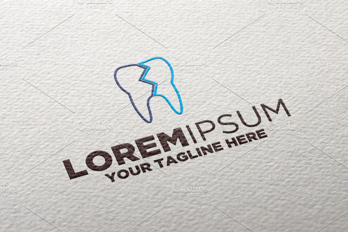 Broken Tooth Logo in Logo Templates - product preview 8