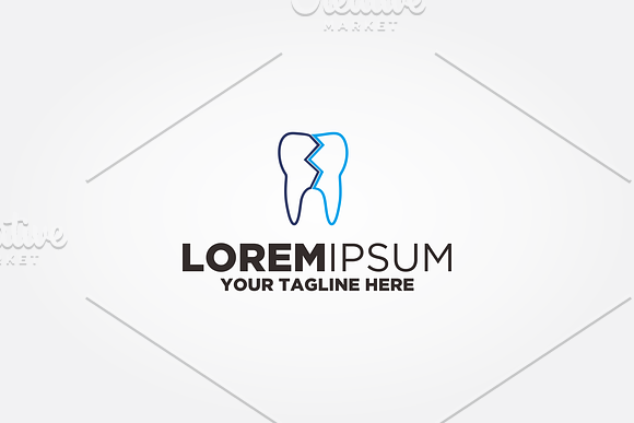Broken Tooth Logo in Logo Templates - product preview 1