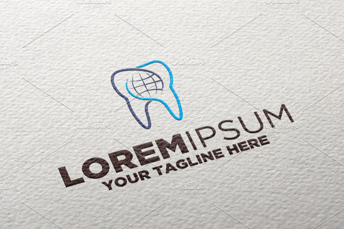 Tooth Globe Logo in Logo Templates - product preview 8