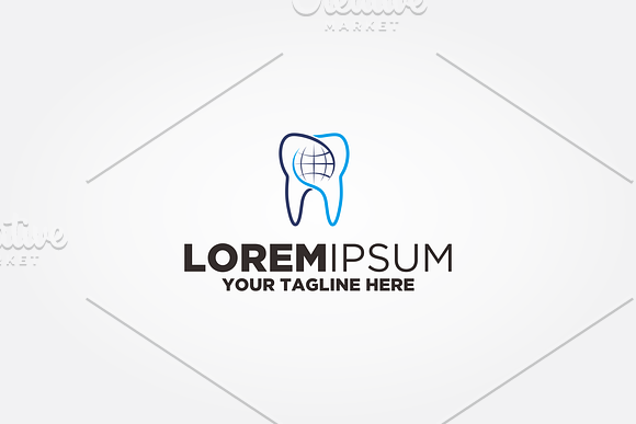 Tooth Globe Logo in Logo Templates - product preview 1