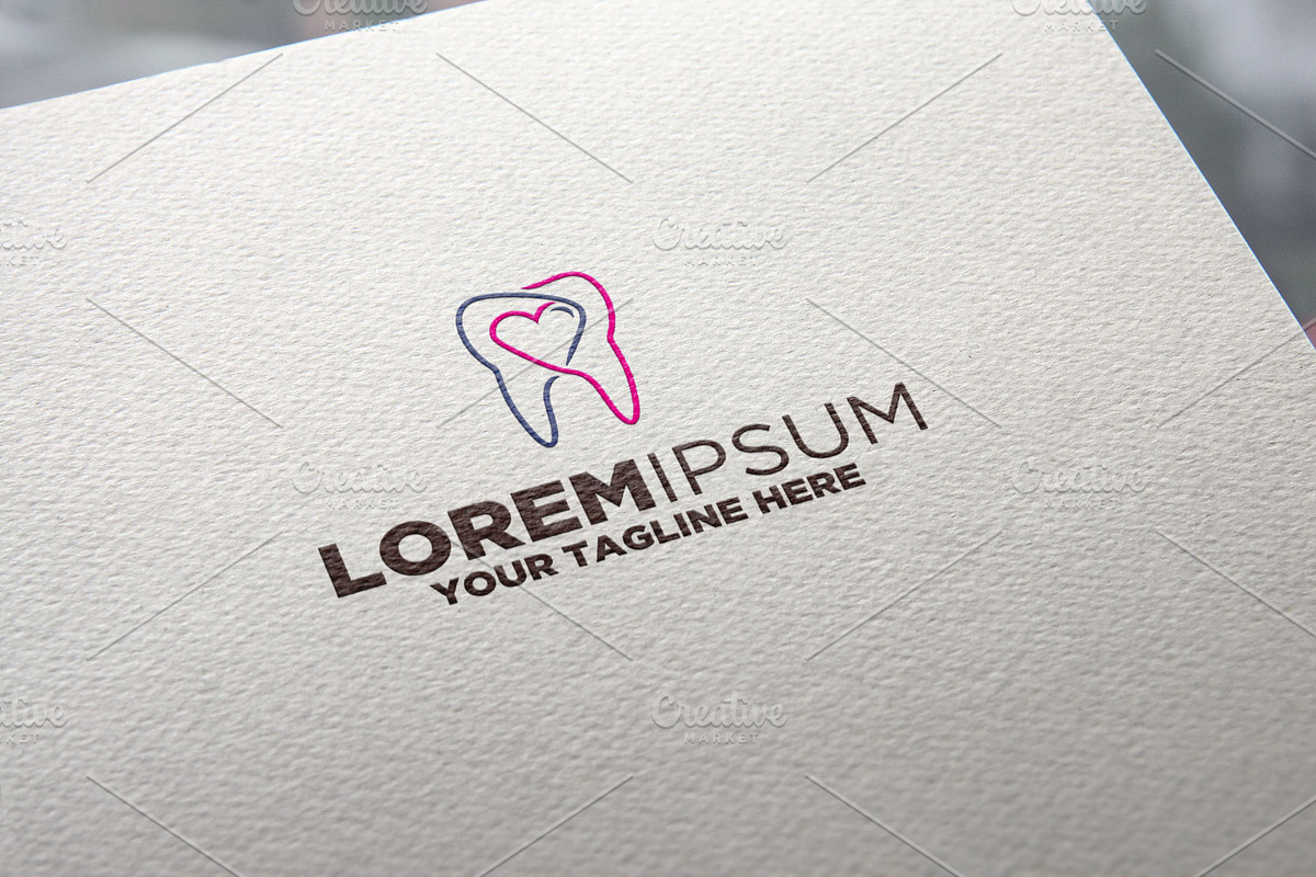 Love Tooth Logo in Logo Templates - product preview 8