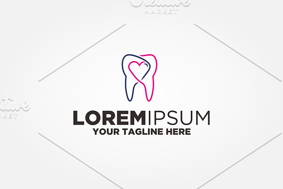 Love Tooth Logo in Logo Templates - product preview 1