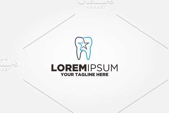 Tooth Star Logo in Logo Templates - product preview 1