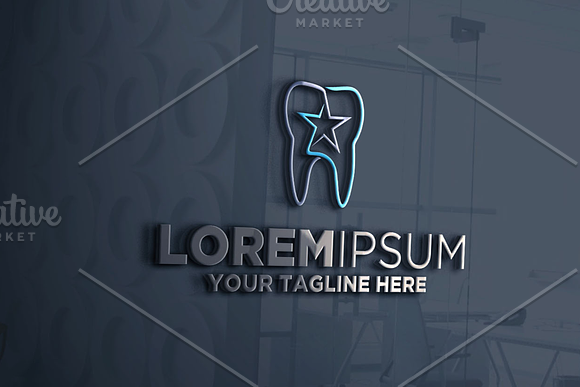 Tooth Star Logo in Logo Templates - product preview 2