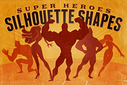 Silhouette Shapes - Super Heroes