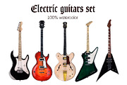 Let's rock. Electric guitars set.