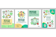 Mexican culture brochure template