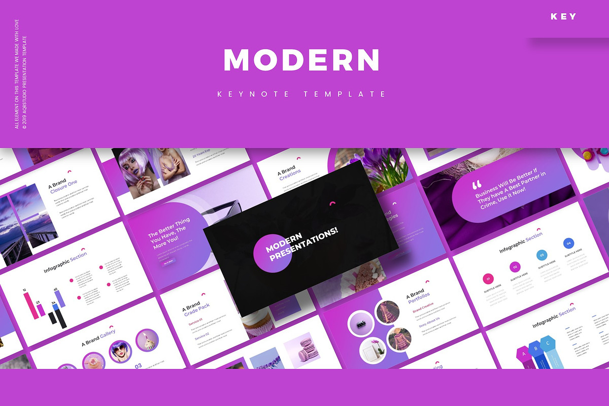 Modern - Keynote Template in Keynote Templates - product preview 8