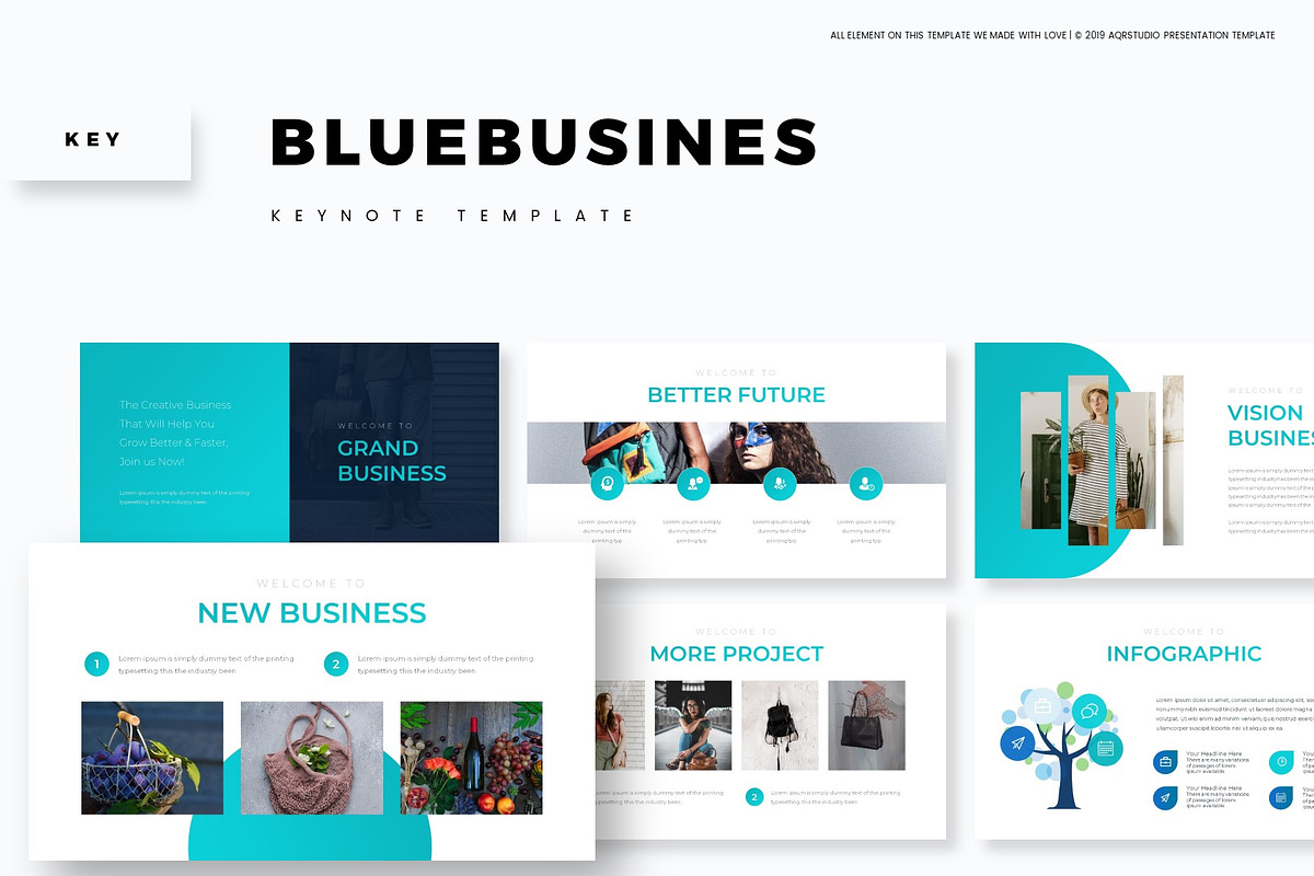 Blue Busines - Keynote Template in Keynote Templates - product preview 8